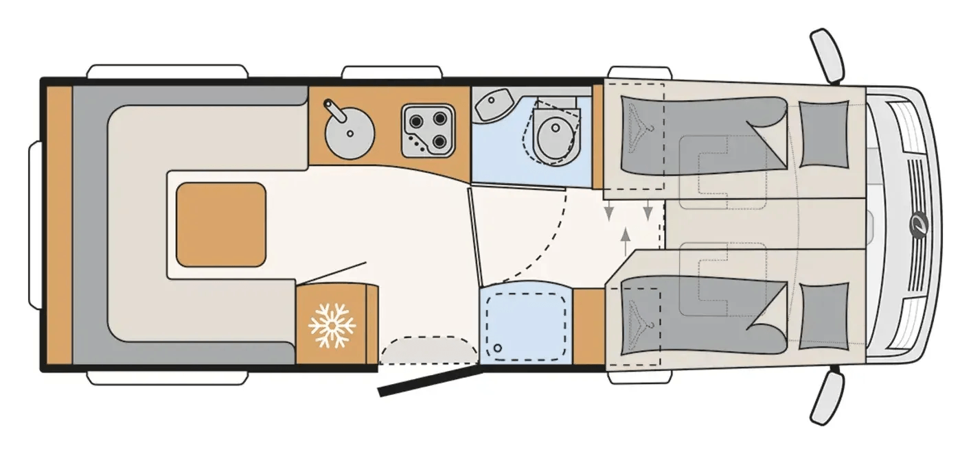 Grundriss Dethleffs Alpa I 6820-2