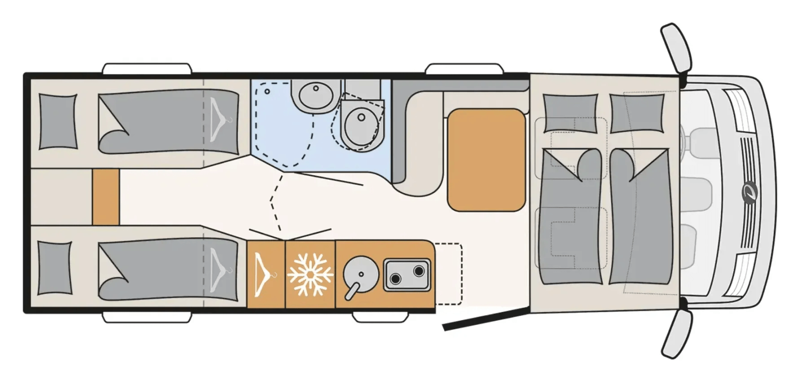 Grundriss Dethleffs Globebus I 6