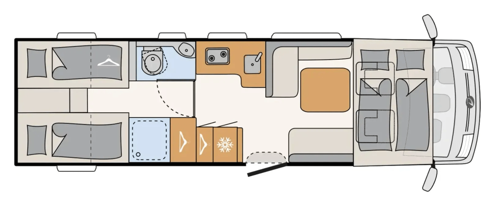 Grundriss Dethleffs XL Family I 7812-2