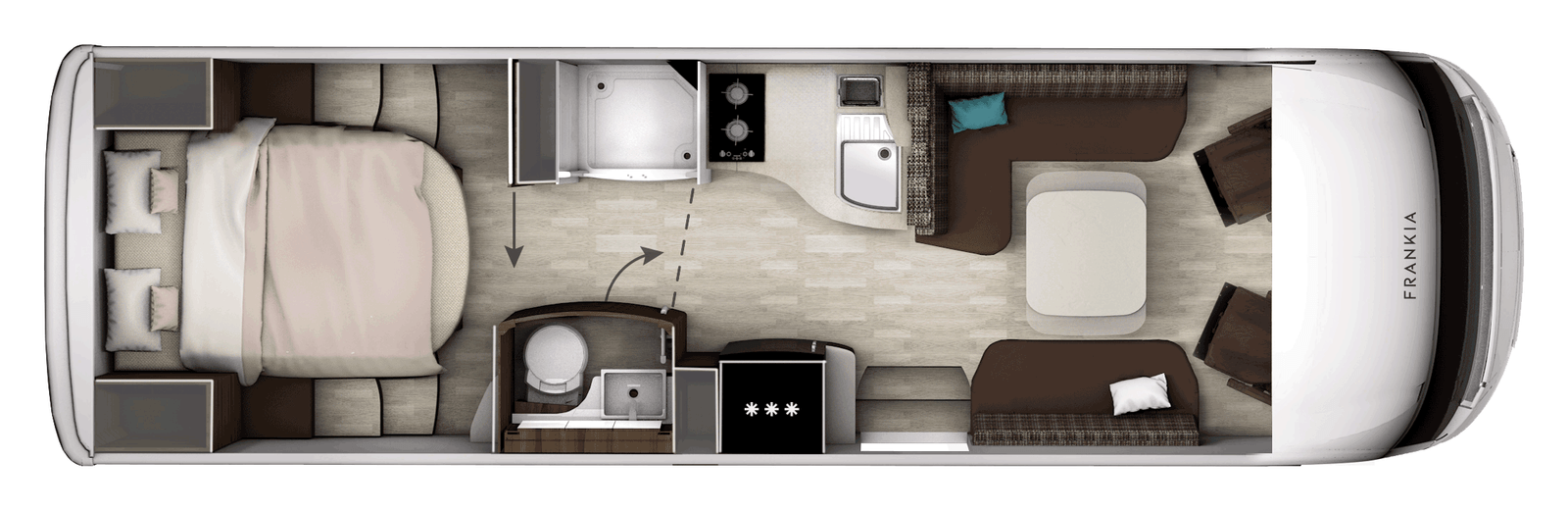 Grundriss FRANKIA Titan I 840 QD
