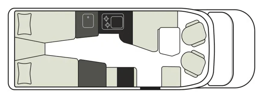 Grundriss Hymer B-Klasse MasterLine I 780