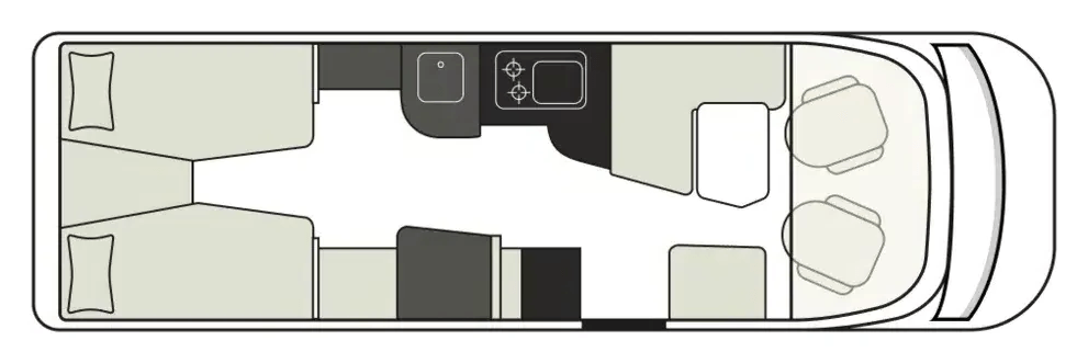 Grundriss Hymer B-Klasse MasterLine I 880