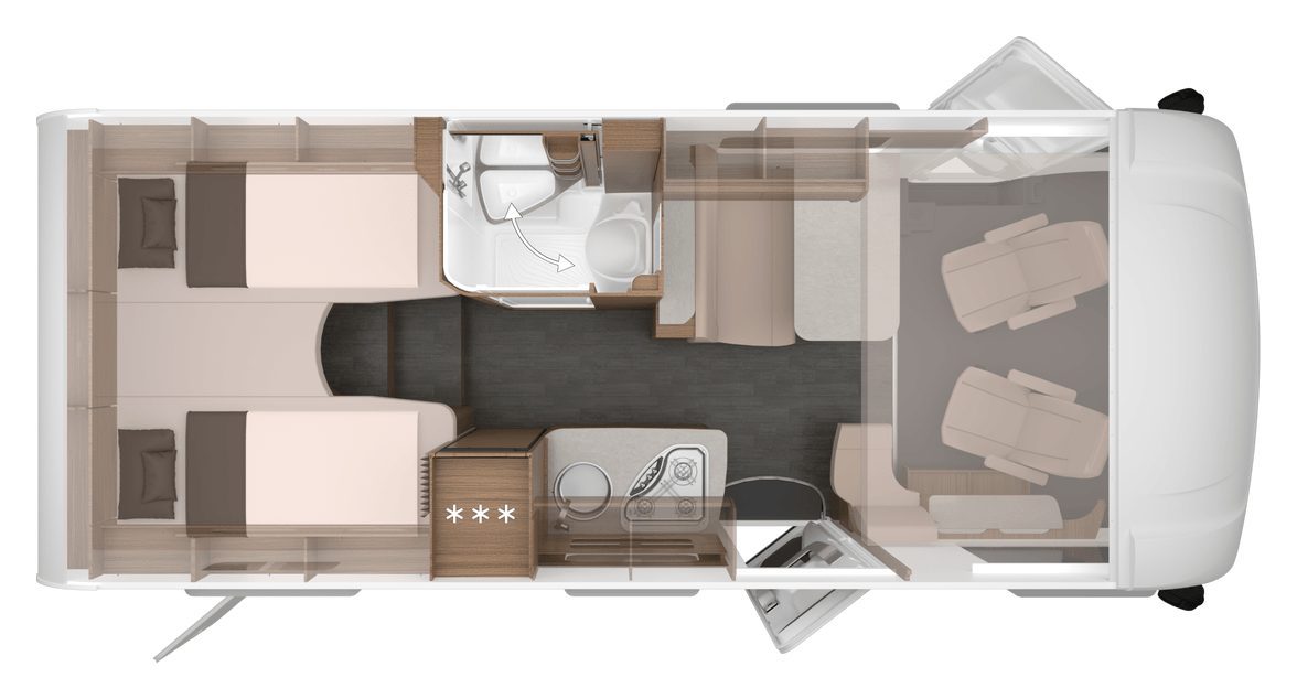 Grundriss KNAUS L!VE I 650 MEG
