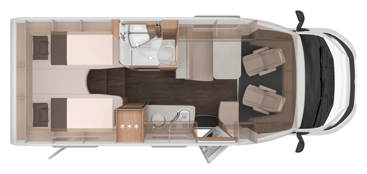Grundriss KNAUS L!VE TI 650 MEG