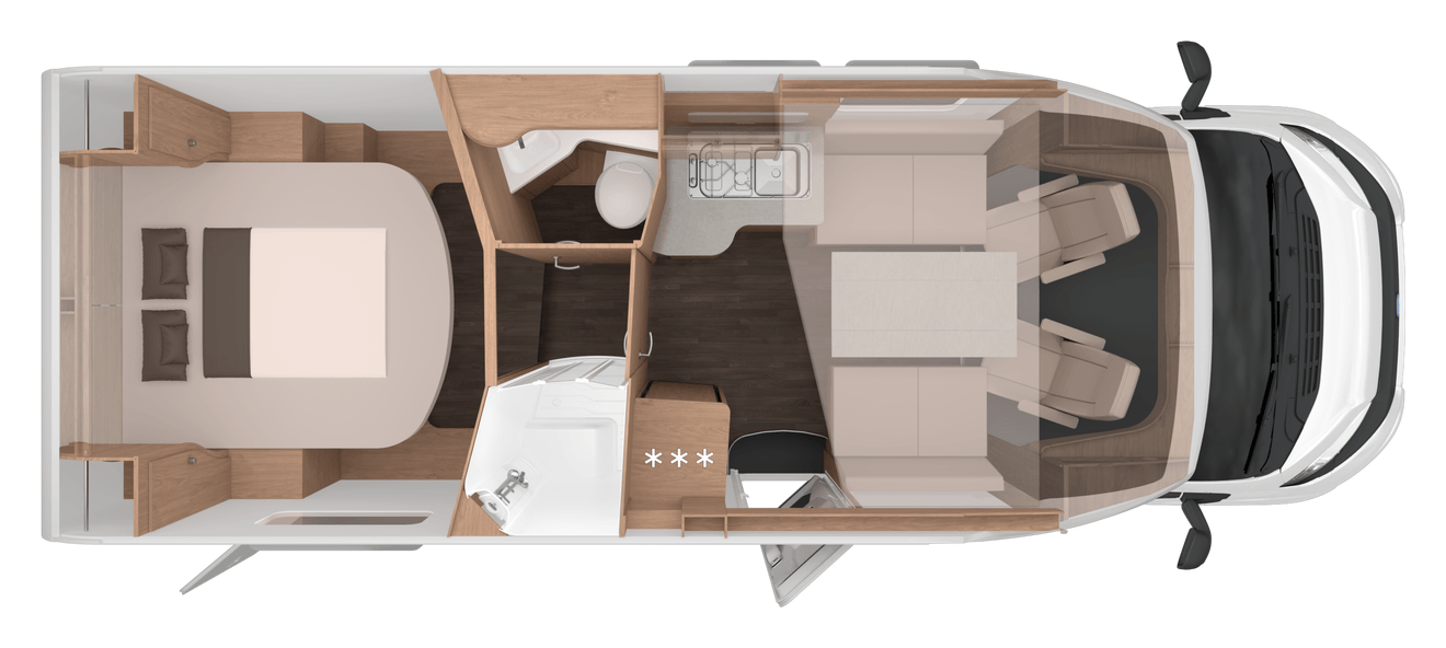 Grundriss KNAUS L!VE WAVE 700 DX