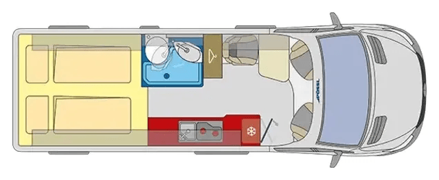 Grundriss Pössl X-Line Roadstar XL Evo