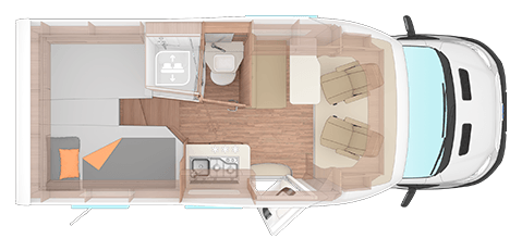 Grundriss WEINSBERG CaraLoft 600 MEG