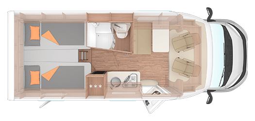 Grundriss WEINSBERG CaraSuite EDITION [SPICY] 650 MEG